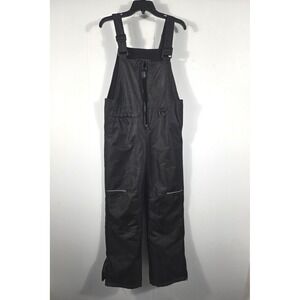 Pursky Kids Black Insulated Snow Bibs Ski Overalls Size 14-16 Adjustable Straps